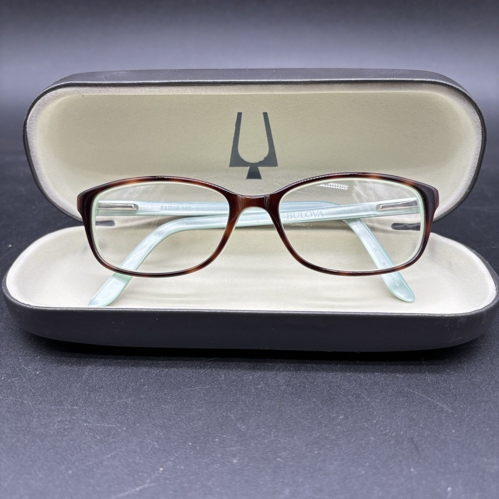 BULOVA "IXTAPA" Eyeglasses Frame 53-16-140 Havana Tortoise/Mint BS18 W/Case